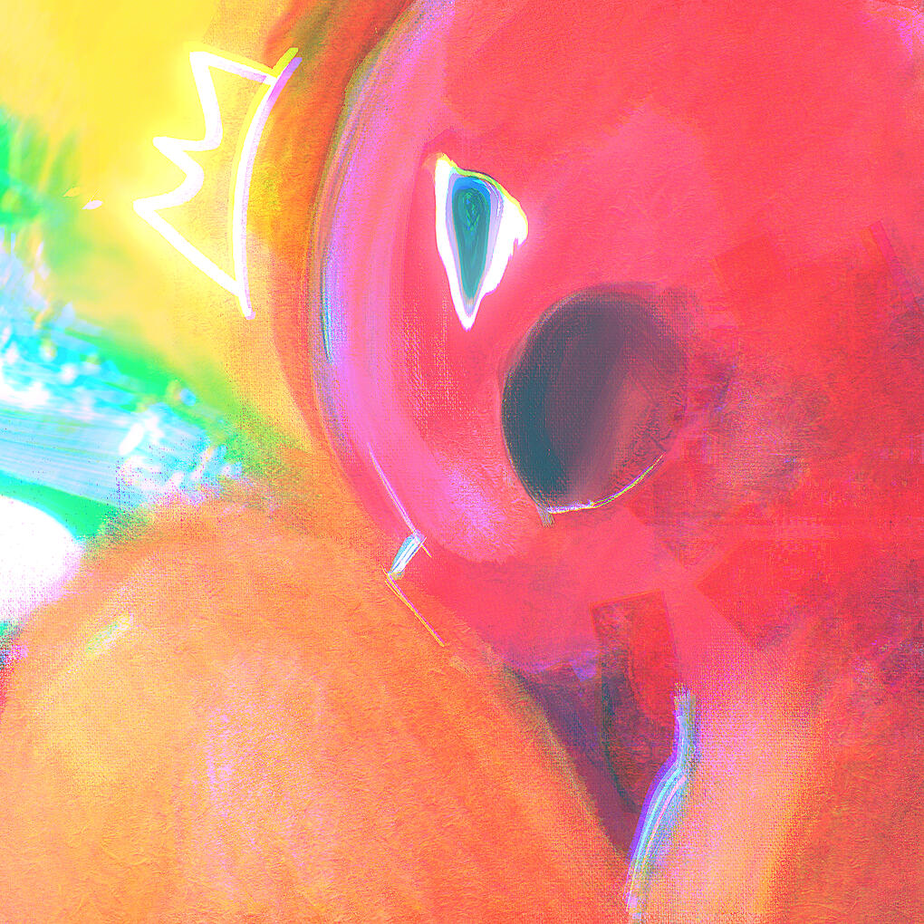 Manifestation, 2024, digital painting, 12 x 12 inches